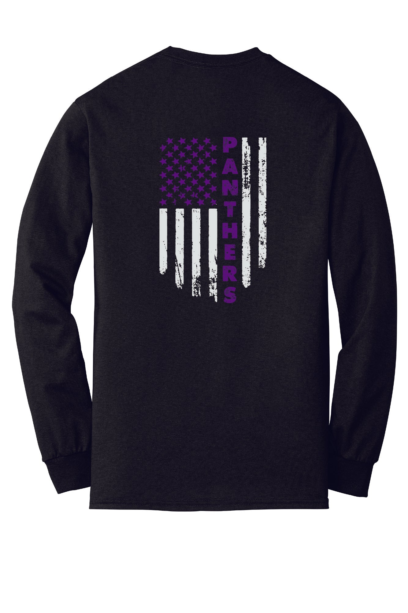 Adult Flag Back Long Sleeve T-Shirt