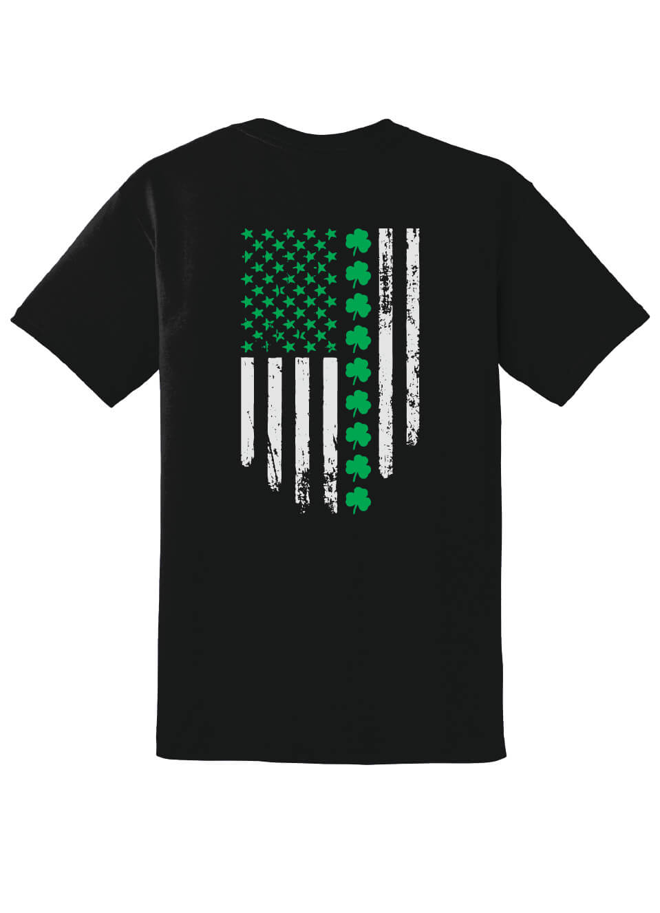 Shamrock Flag short sleeve and vneck back