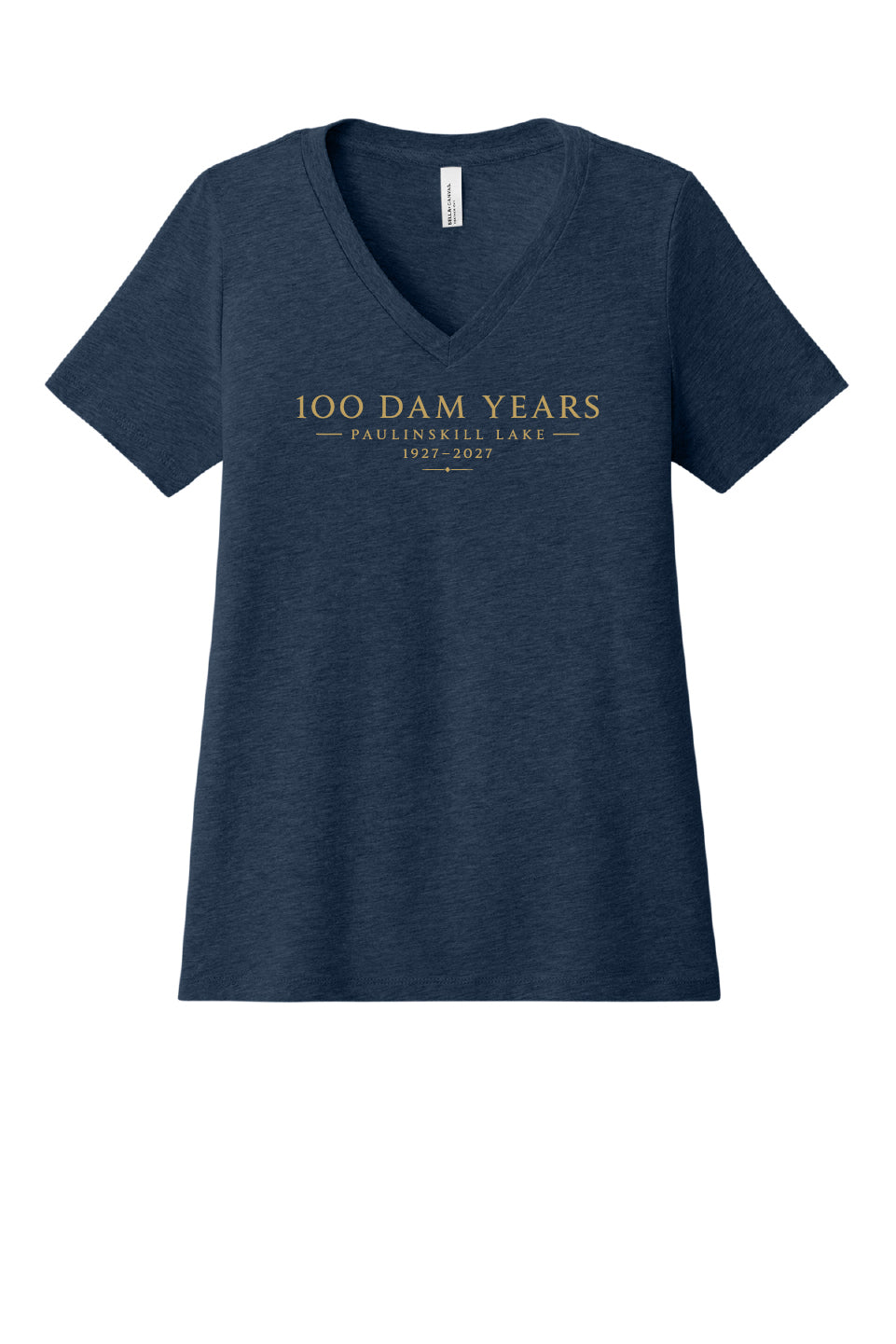 Classic 100 Dam Years Ladies V-Neck T-shirt