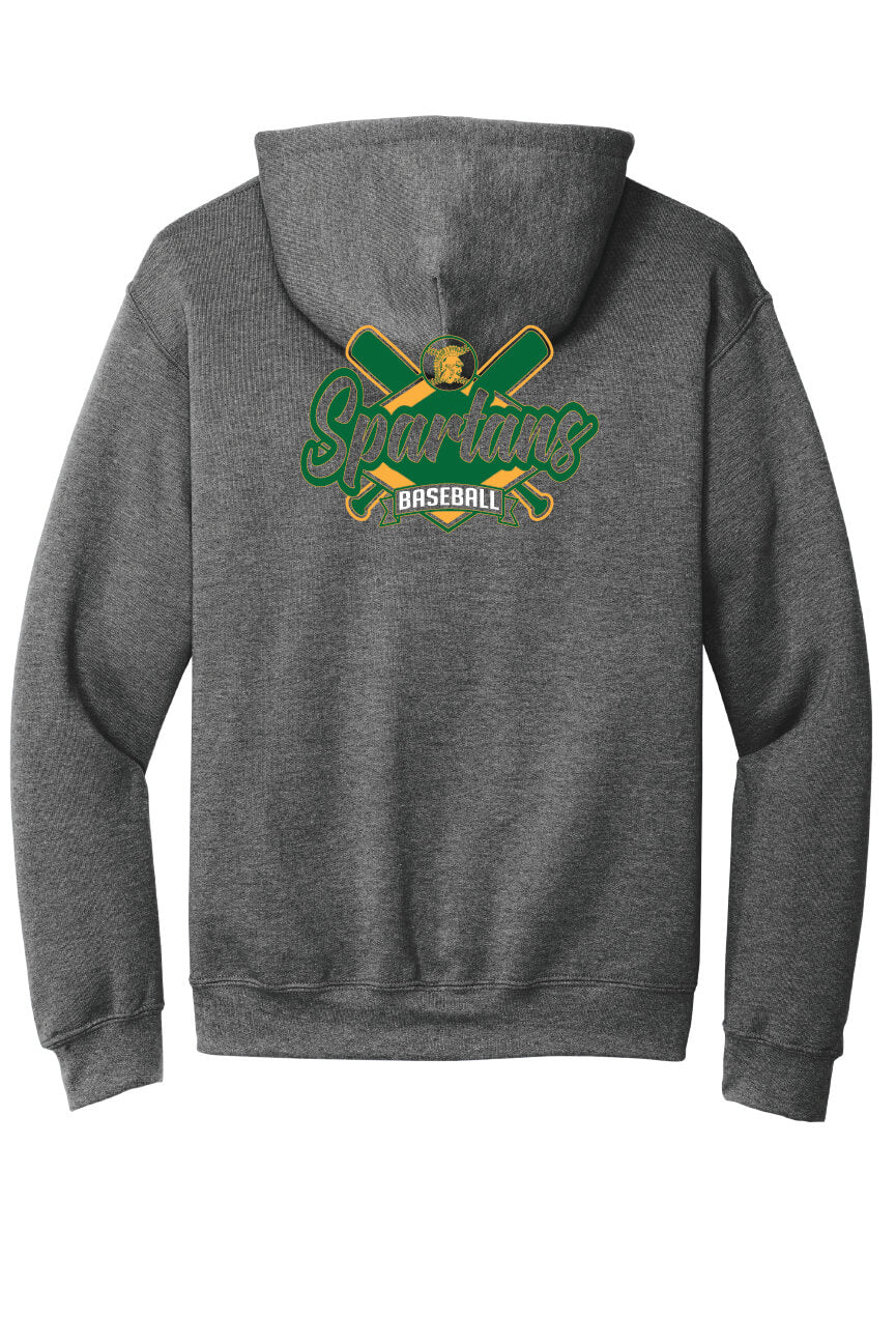 Spartans Baseball Hoodie (Youth) gray, black