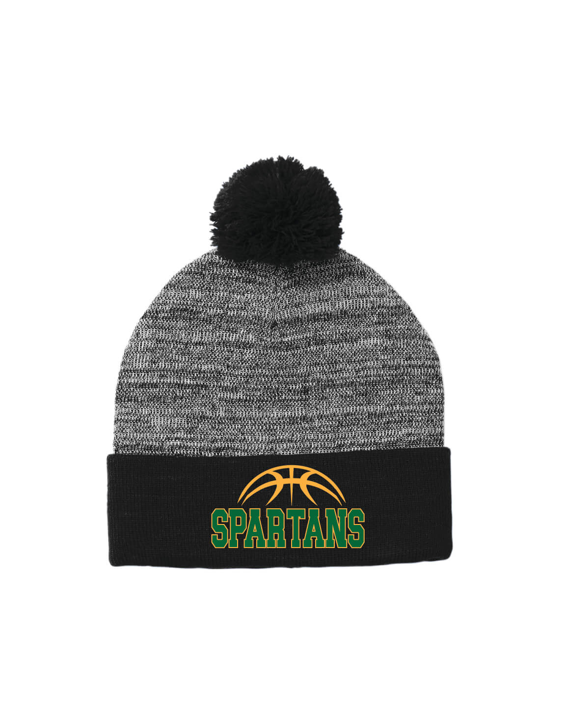 Pom Pom Beanie black/heather gray