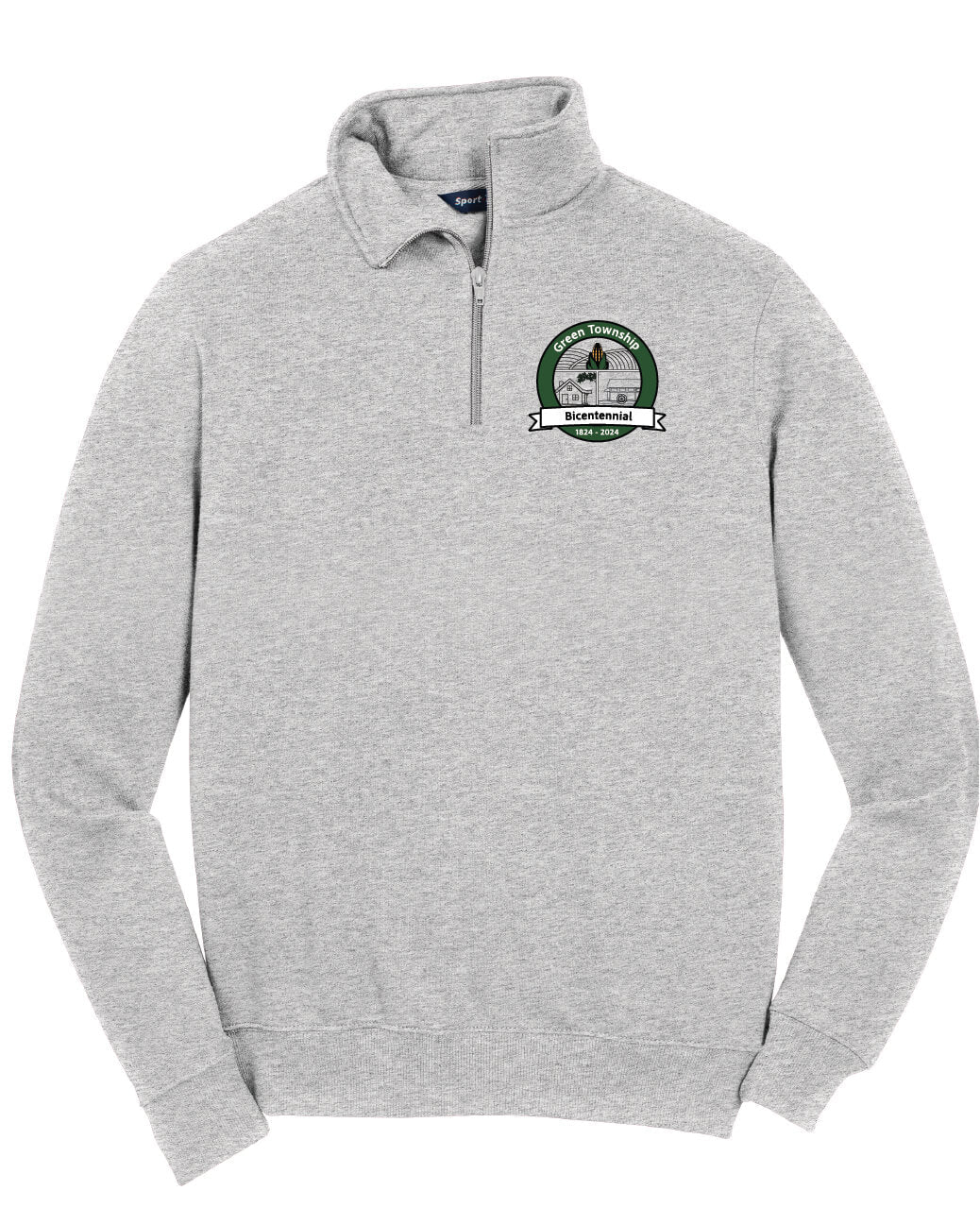 1/4 Zip Sweatshirt gray
