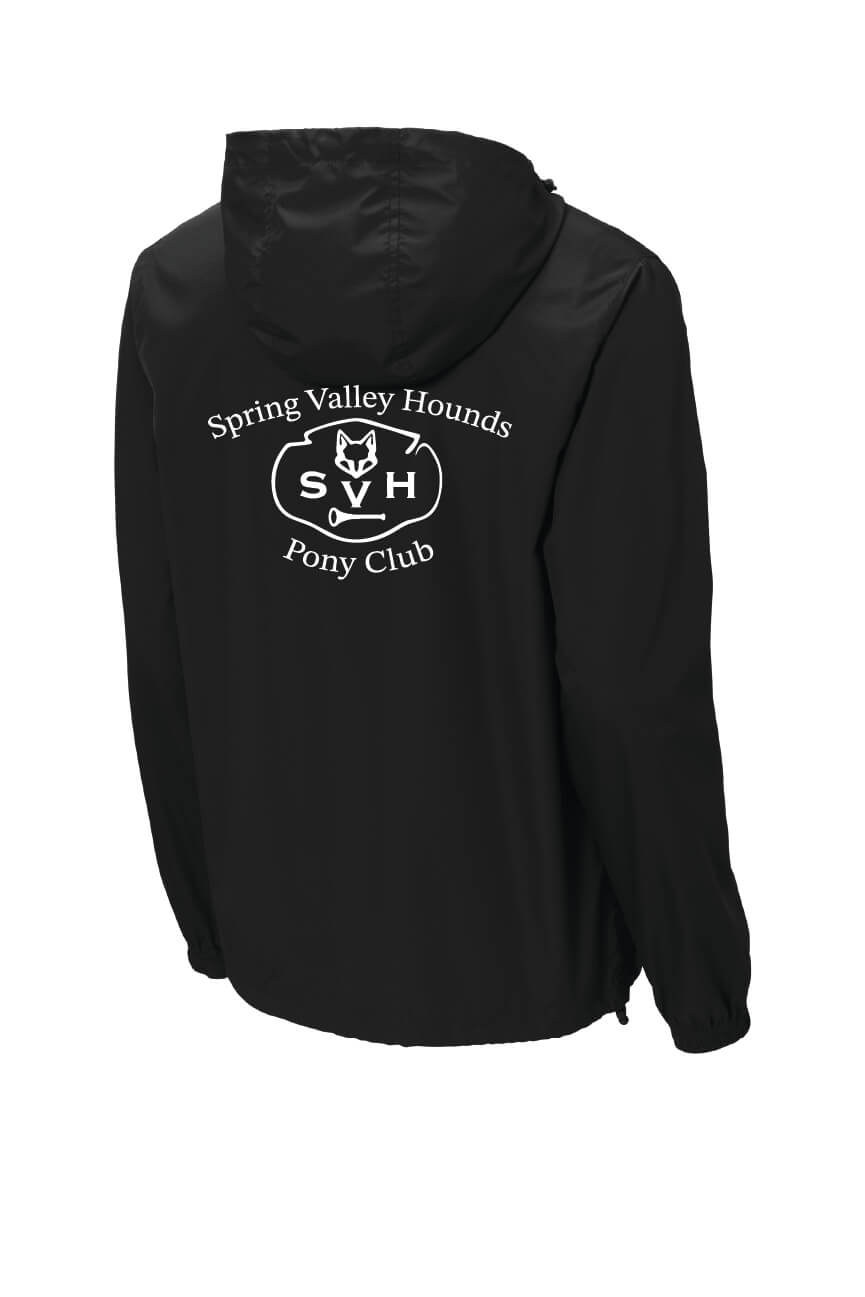 Sport Tek Packable Windbreaker Pony Club black