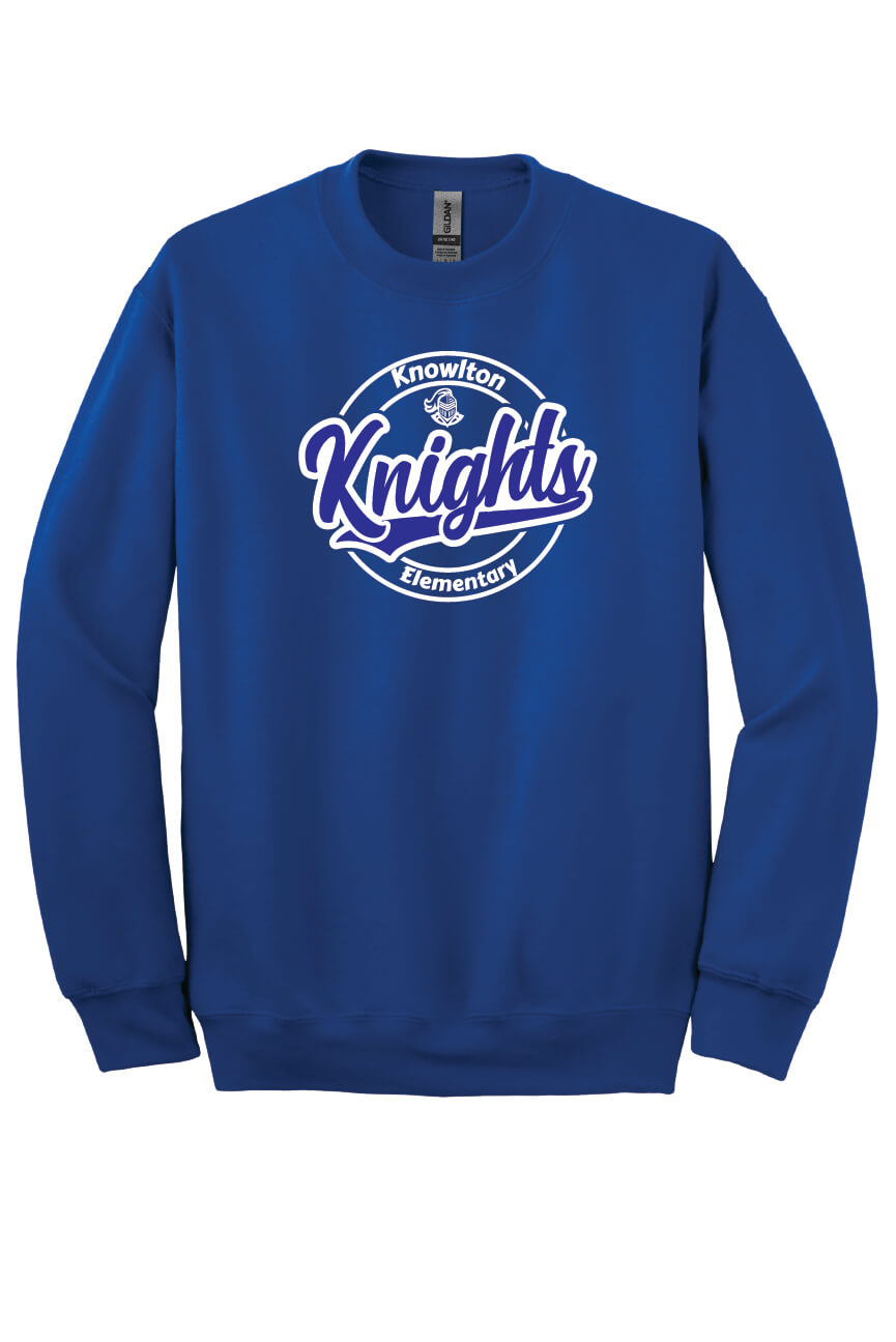 Knowlton Elementary Knights Crewneck Sweatshirt royal