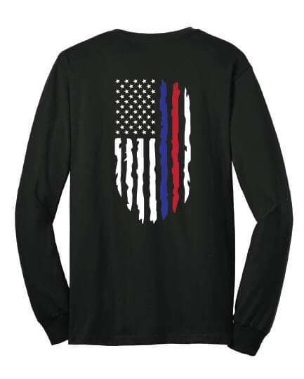 Flag Back long sleeve back