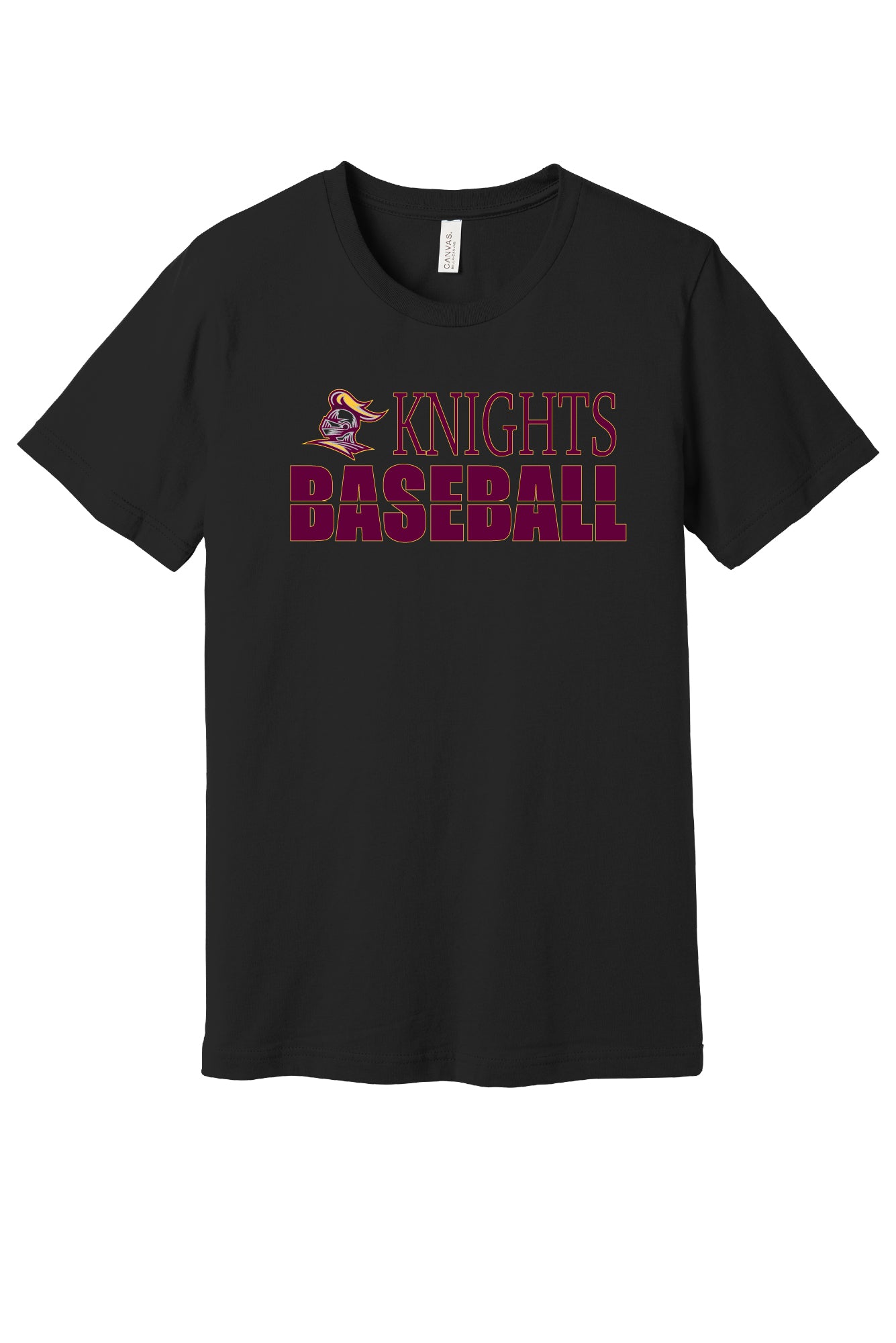 Knights Baseball Short Sleeve Bella Canvas T-Shirt (Youth)