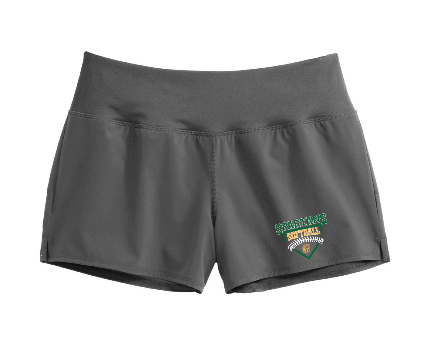 Spartans Softball Sport-Tek® Ladies Repeat Short gray