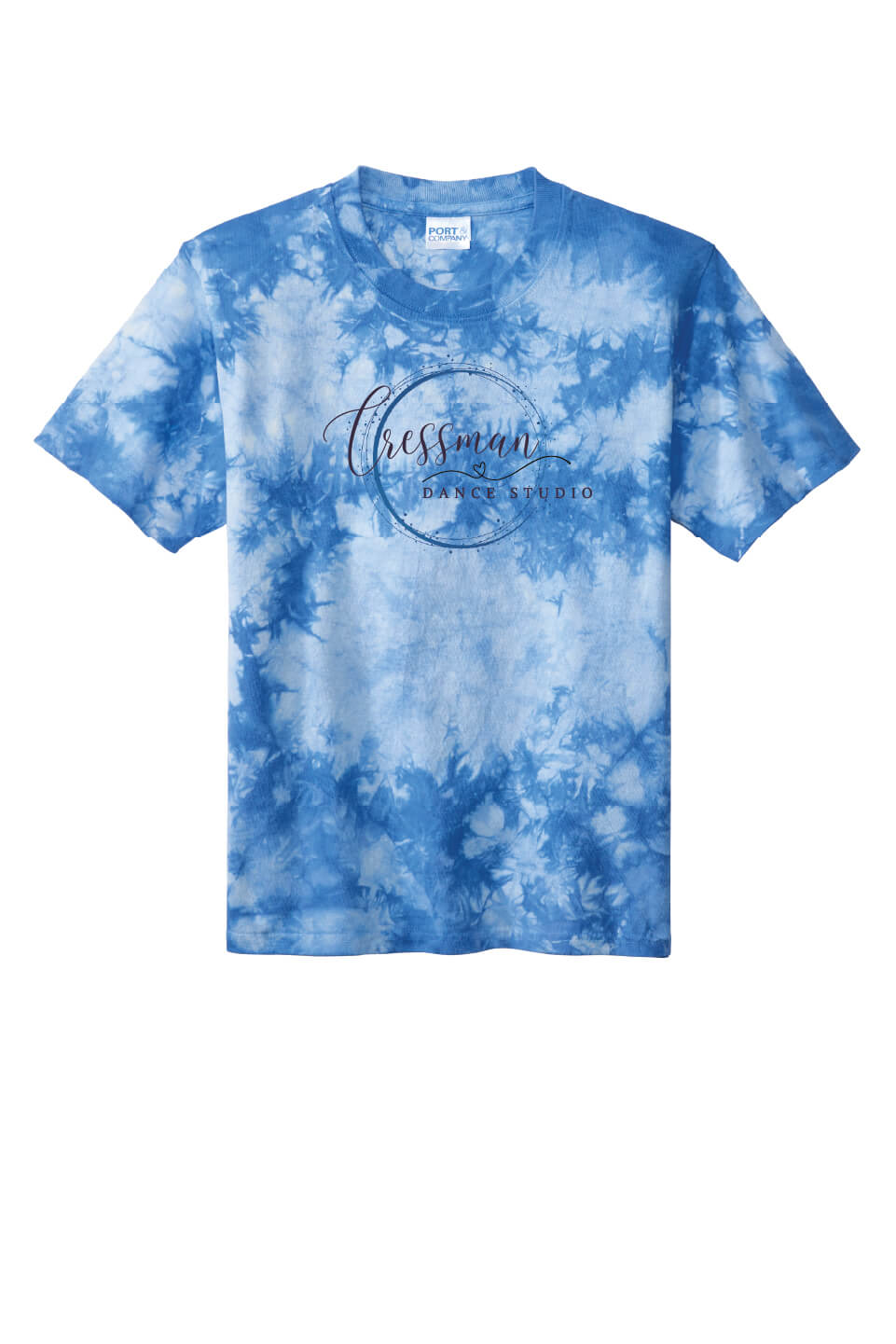 Tie Dye Short Sleeve T-Shirt (Youth) blue