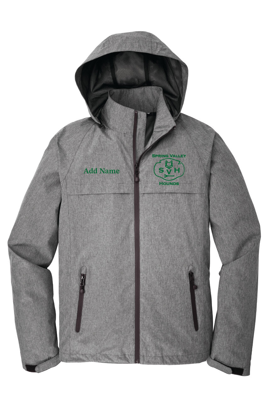 Port Authority Waterproof Jacket (Unisex) Hounds - front gray