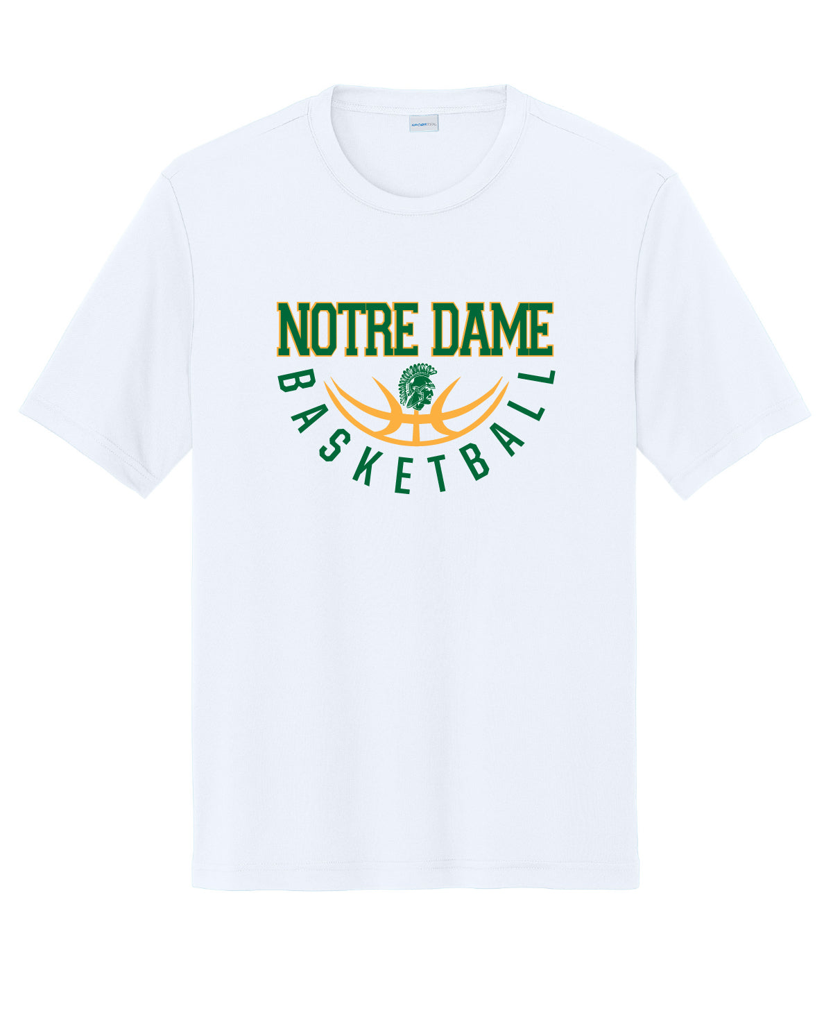 Notre Dame Basketball Sport Tek Competitor Short Sleeve Tee