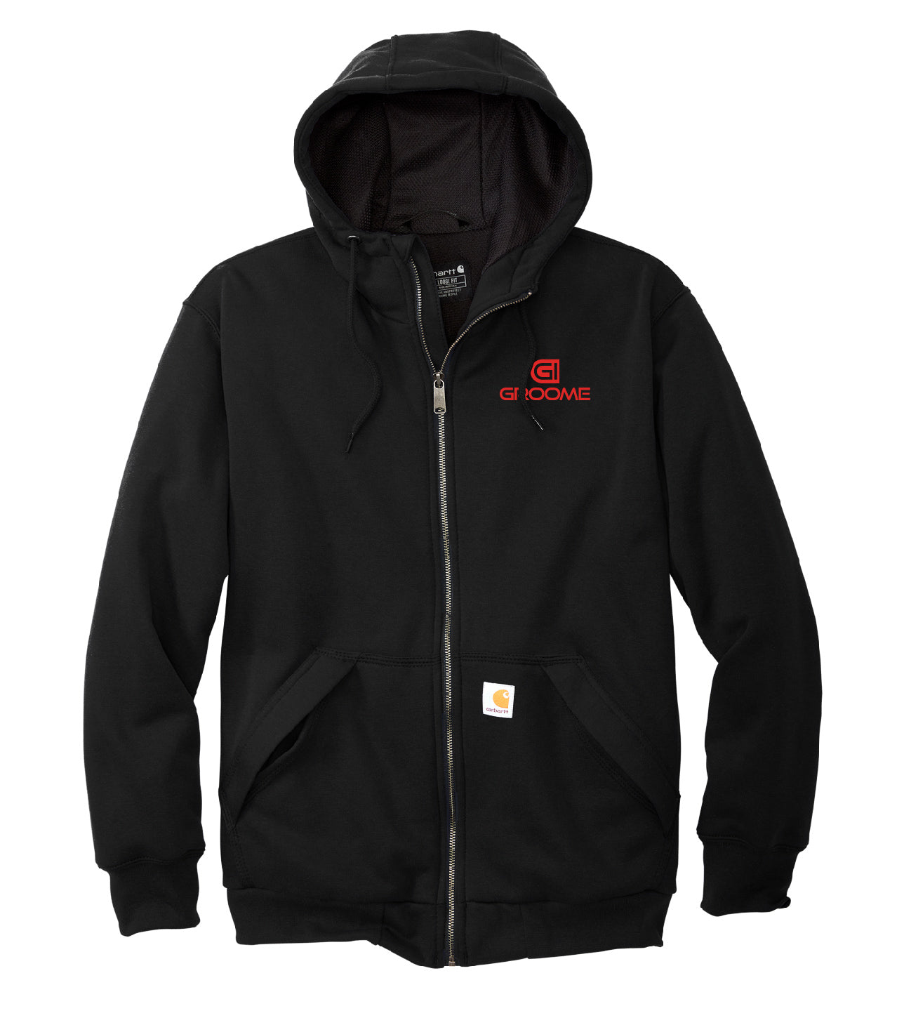 Carhartt® Midweight Thermal-Lined Full-Zip Sweatshirt with Embroidered Logo
