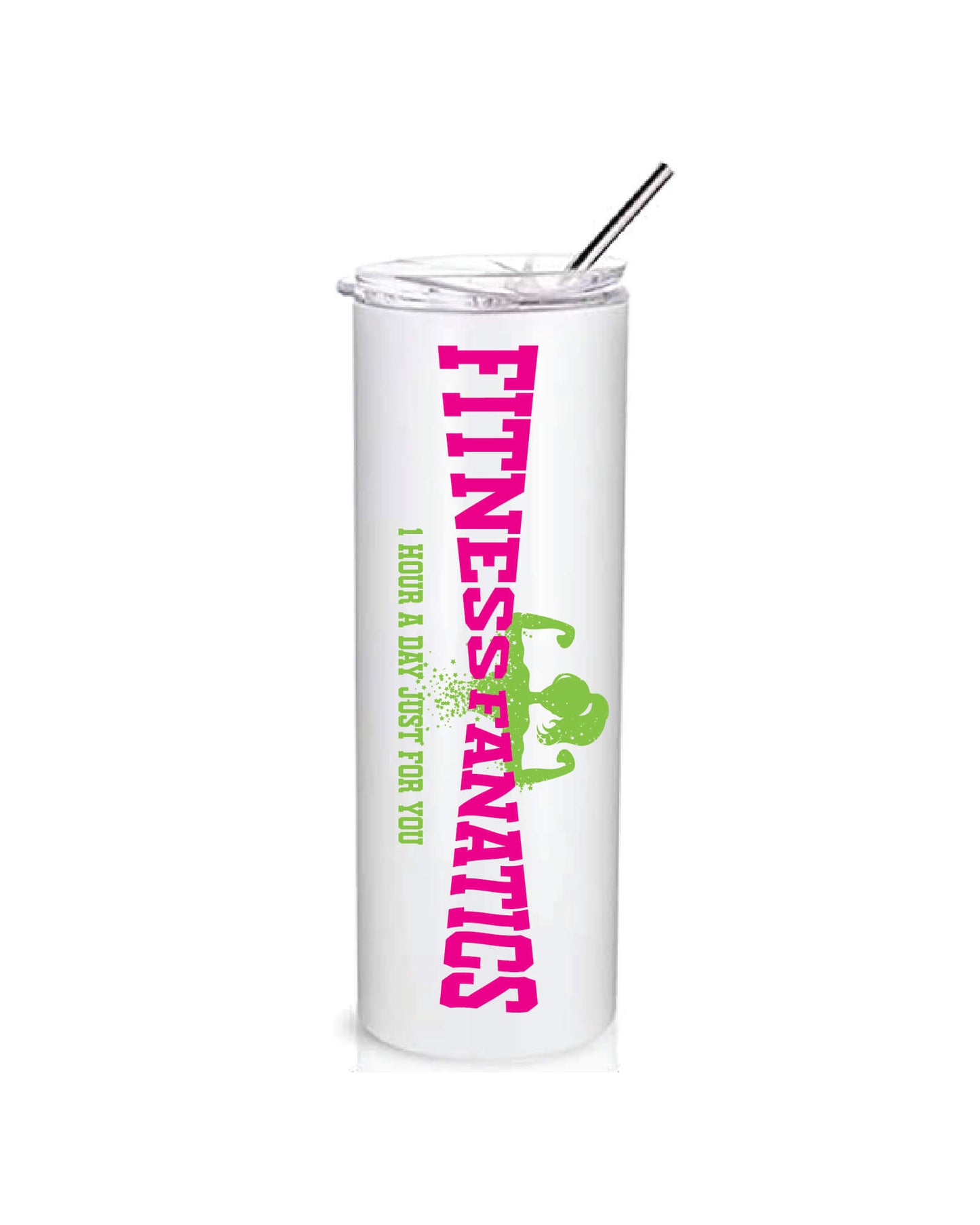 Tumbler pink & green logo