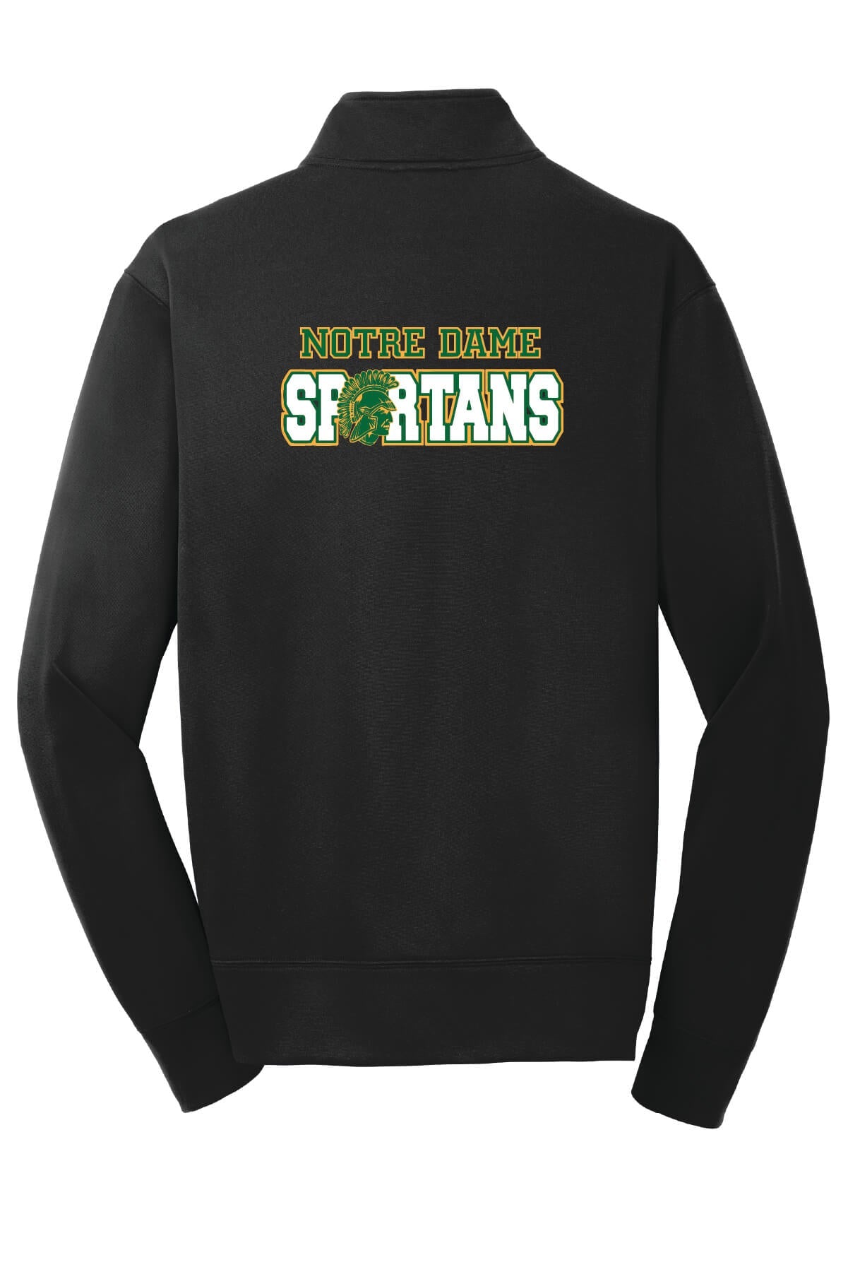 Notre Dame Spartans Fleece Full-Zip Jacket (Unisex) back-black