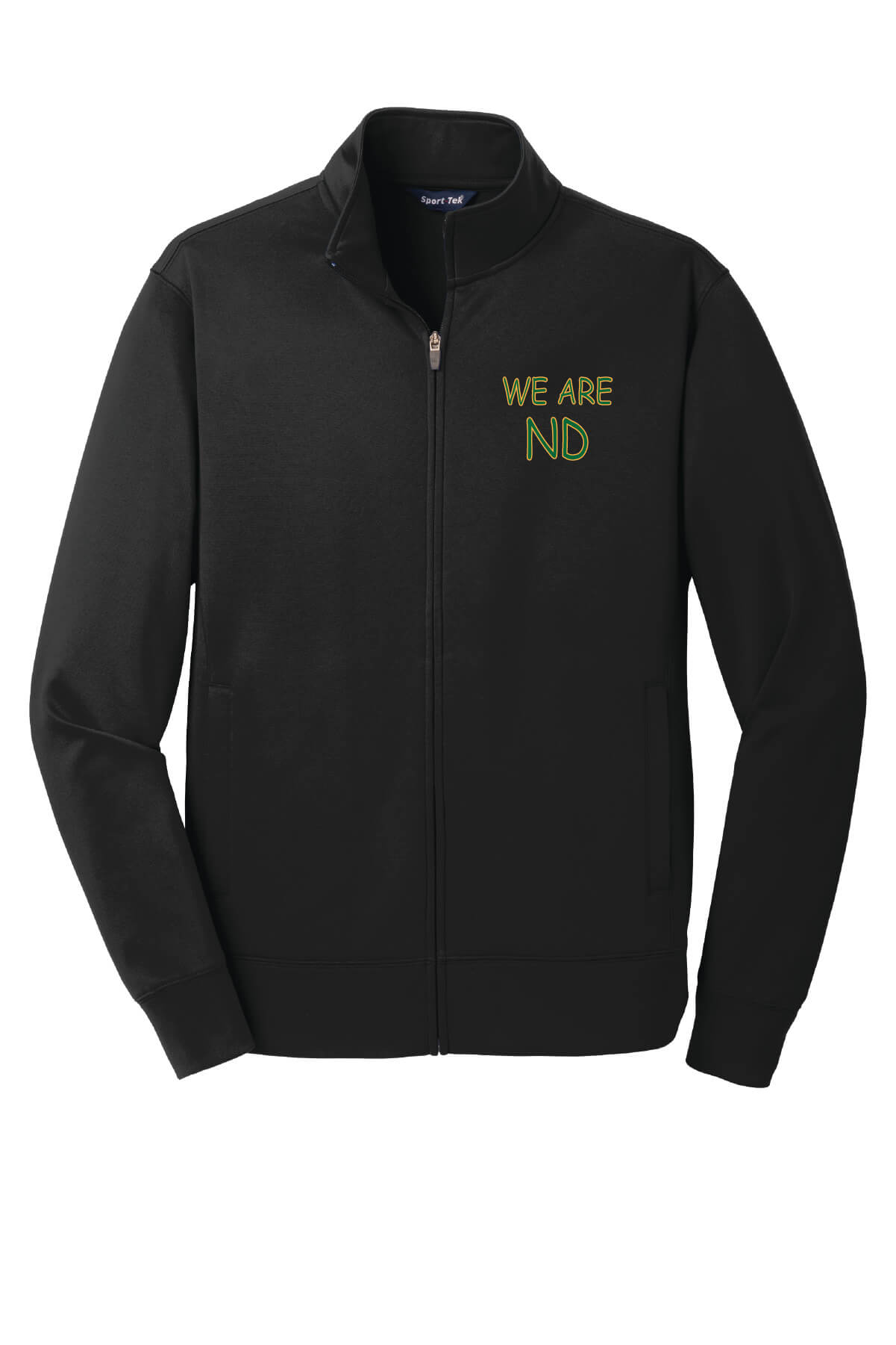 Notre Dame Spartans Fleece Full-Zip Jacket (Unisex) front-black