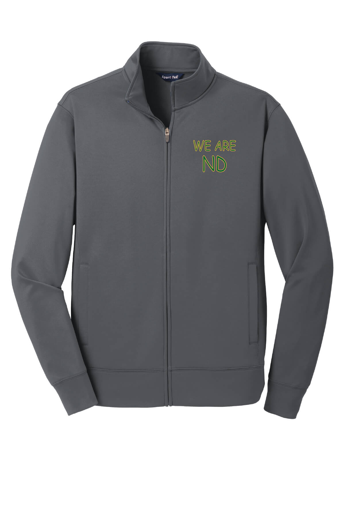 Notre Dame Spartans Fleece Full-Zip Jacket (Unisex) front-gray