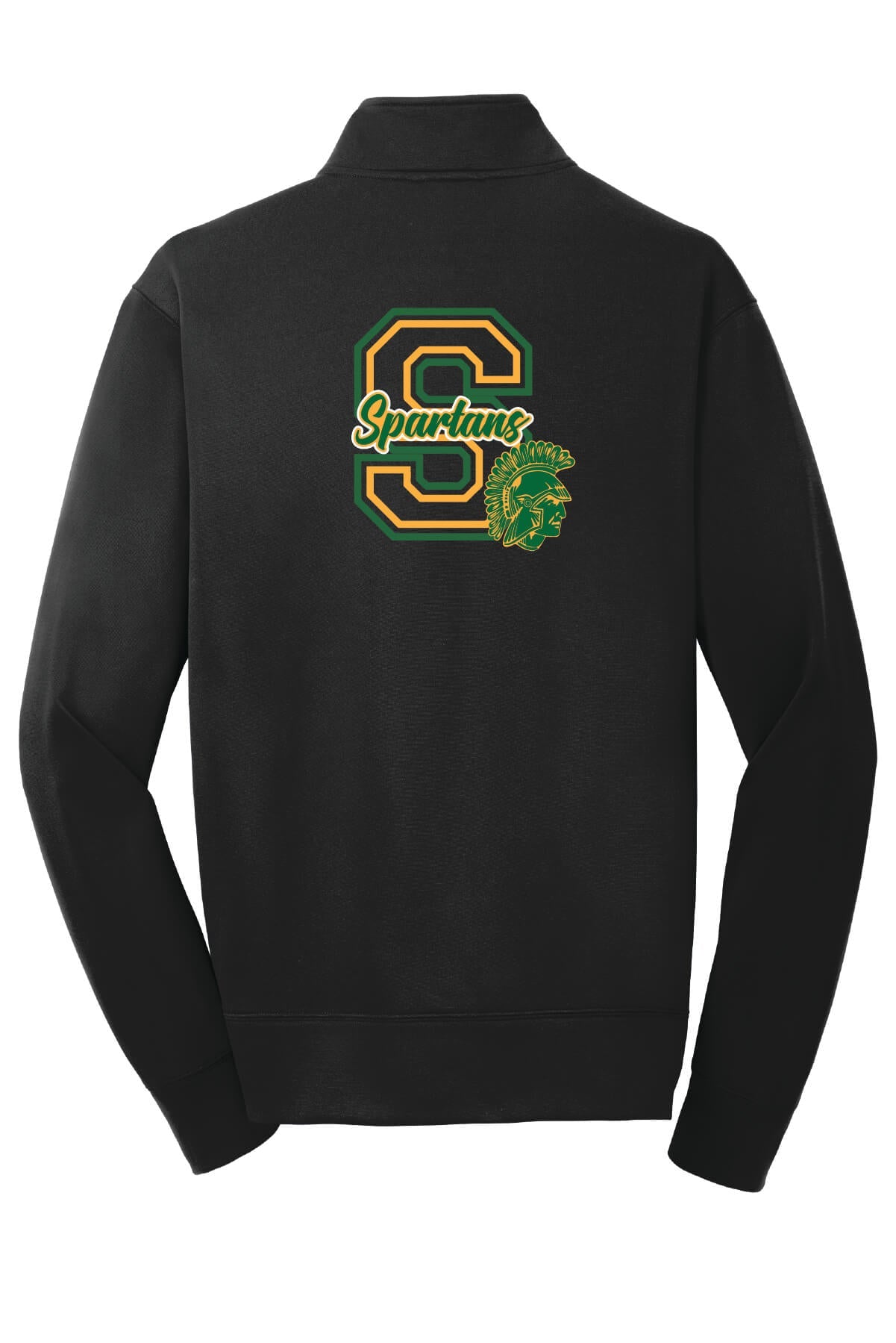 Spartans "S" Fleece Full-Zip Jacket (Unisex) back-black