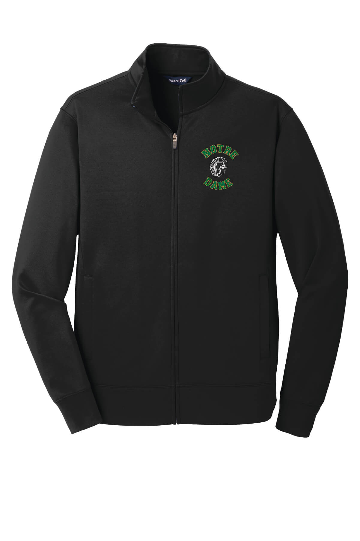 Spartans "S" Fleece Full-Zip Jacket (Unisex) front-black