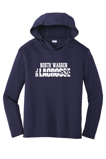 Long Sleeve Hooded Pullover NW JR Lacrosse navy