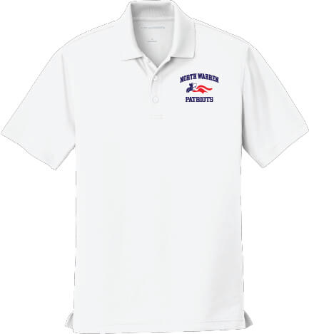 Men's Polo North Warren Patriots white