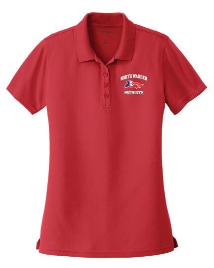 Ladies Polo North Warren Patriots red