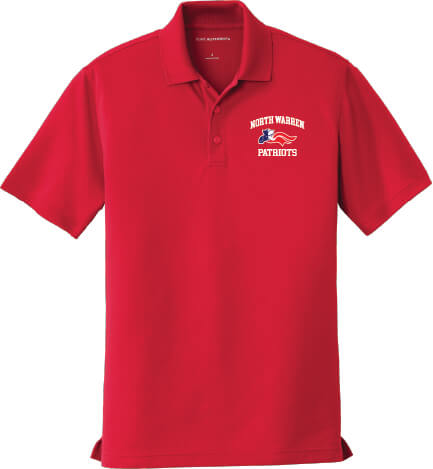 Men's Polo North Warren Patriots red