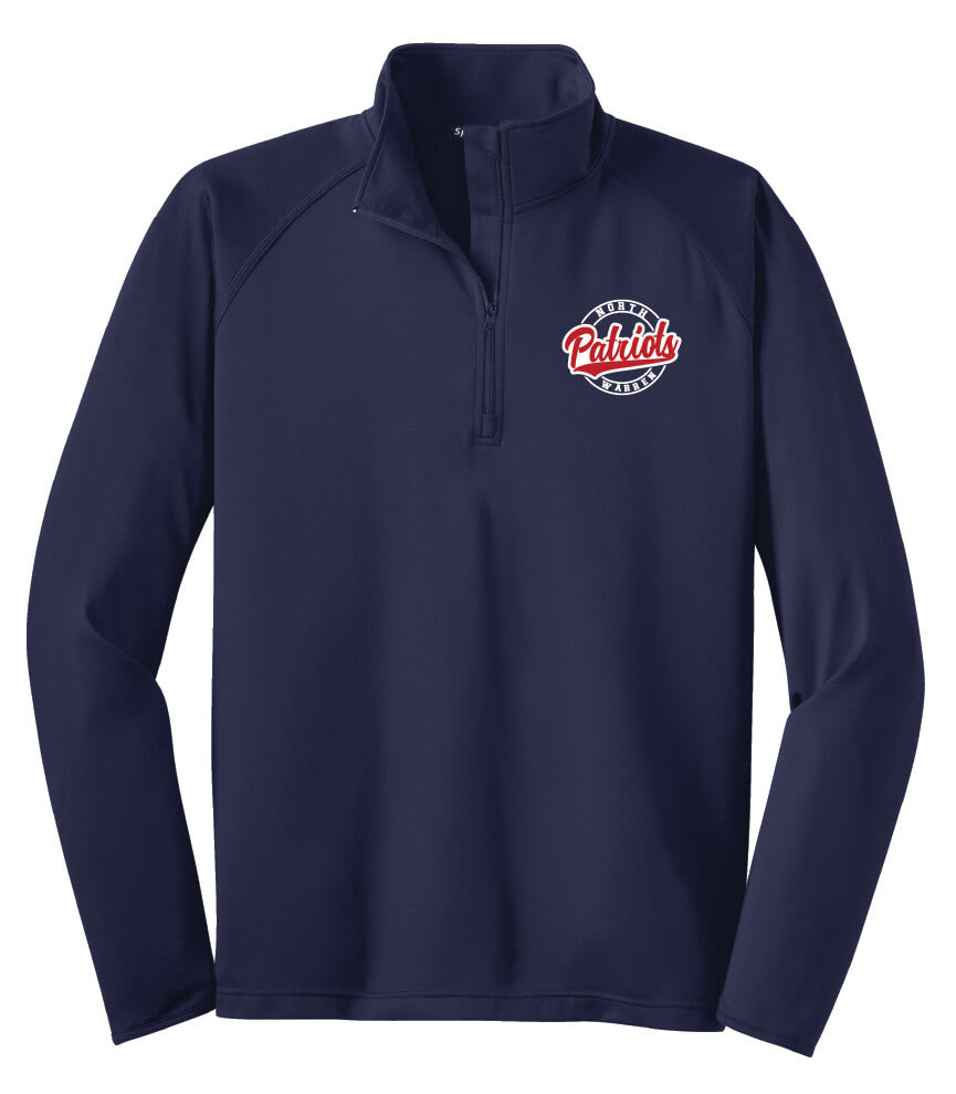 Sport Tek Mens Zip Pullover Patriots navy