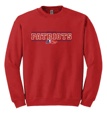 North Warren Patriots IV Crewneck Sweatshirt red