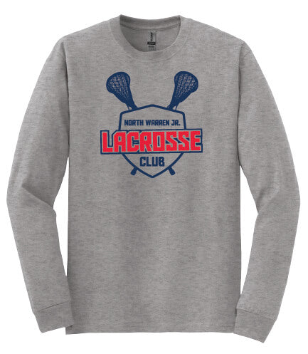 Lacrosse Club Long Sleeve T-Shirt (Youth) gray
