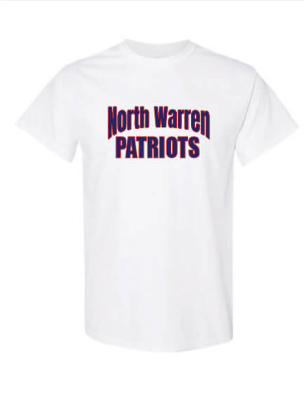 North Warren Patriots Short Sleeve T-Shirt white