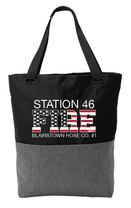 Tote black back