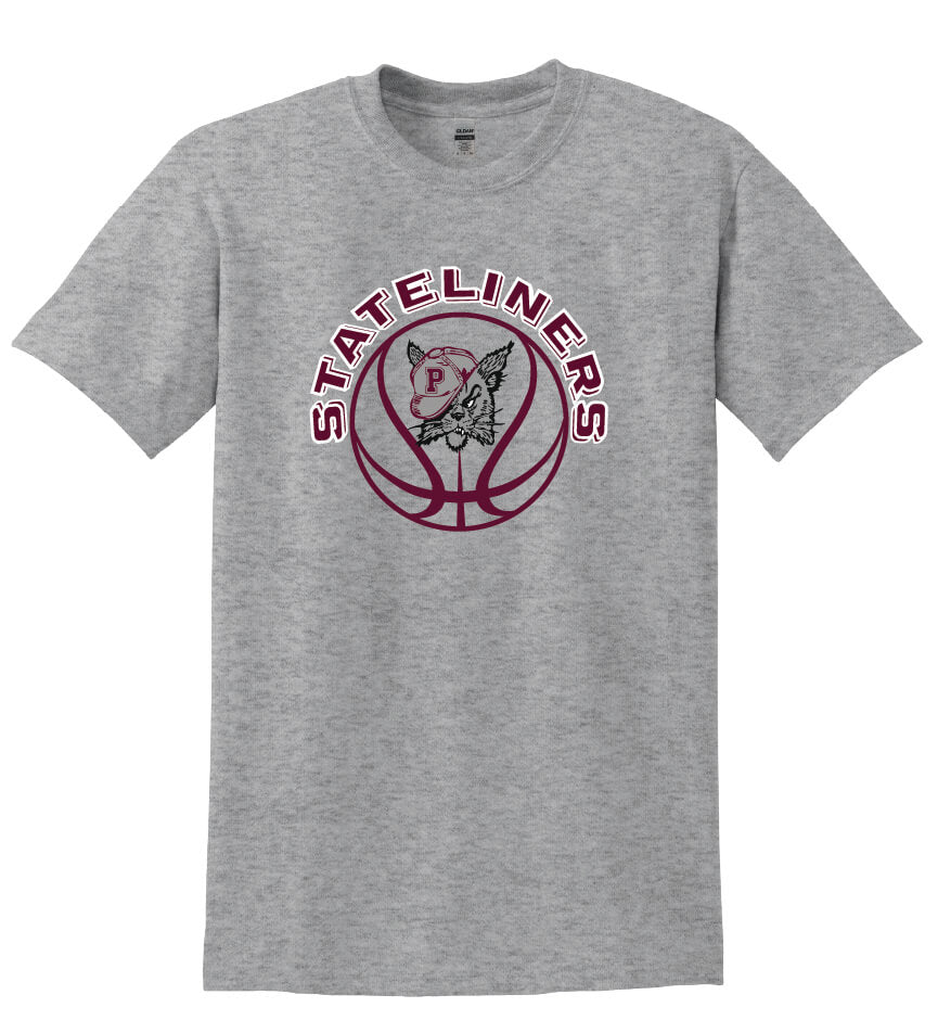 Stateliners Bobcat Short Sleeve T-Shirt (Youth) gray