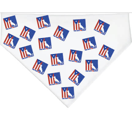 Dog Bandana white