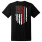 Gildan® Adult Short Sleeve T-shirt - Logo front / Flag on back