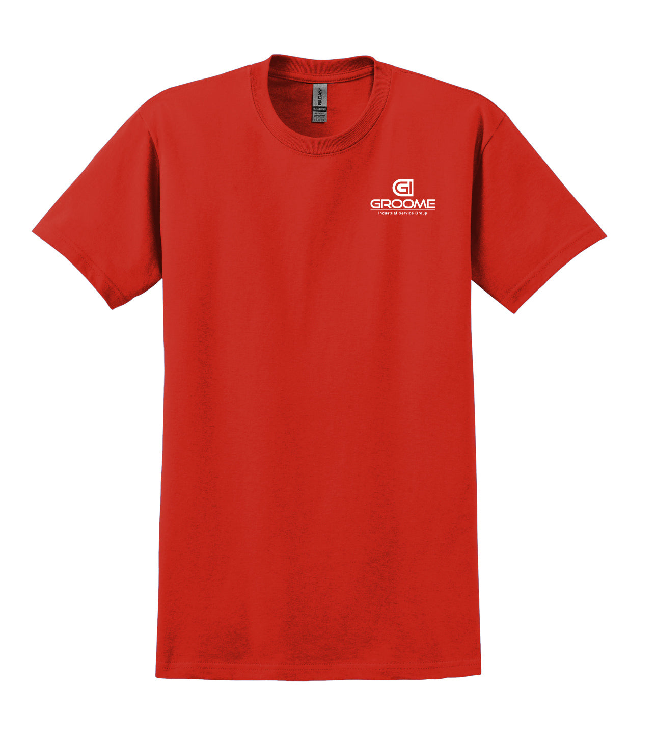 Gildan® Adult Short Sleeve T-shirt - Logo front / Flag on back