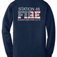 Long Sleeve T-Shirt navy back