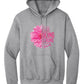 Flower Quote Hoodie gray