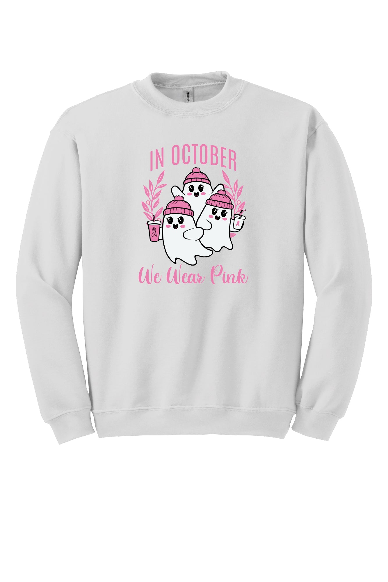 Halloween Wear Pink Crewneck Sweatshirt