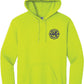 Hoodie safety green front