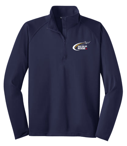 Race for Life Rescue Sport Tek 1/4 Zip Pullover (Unisex)