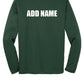 Notre Dame Softball Sport Tek Competitor Long Sleeve Shirt (Youth) green, back