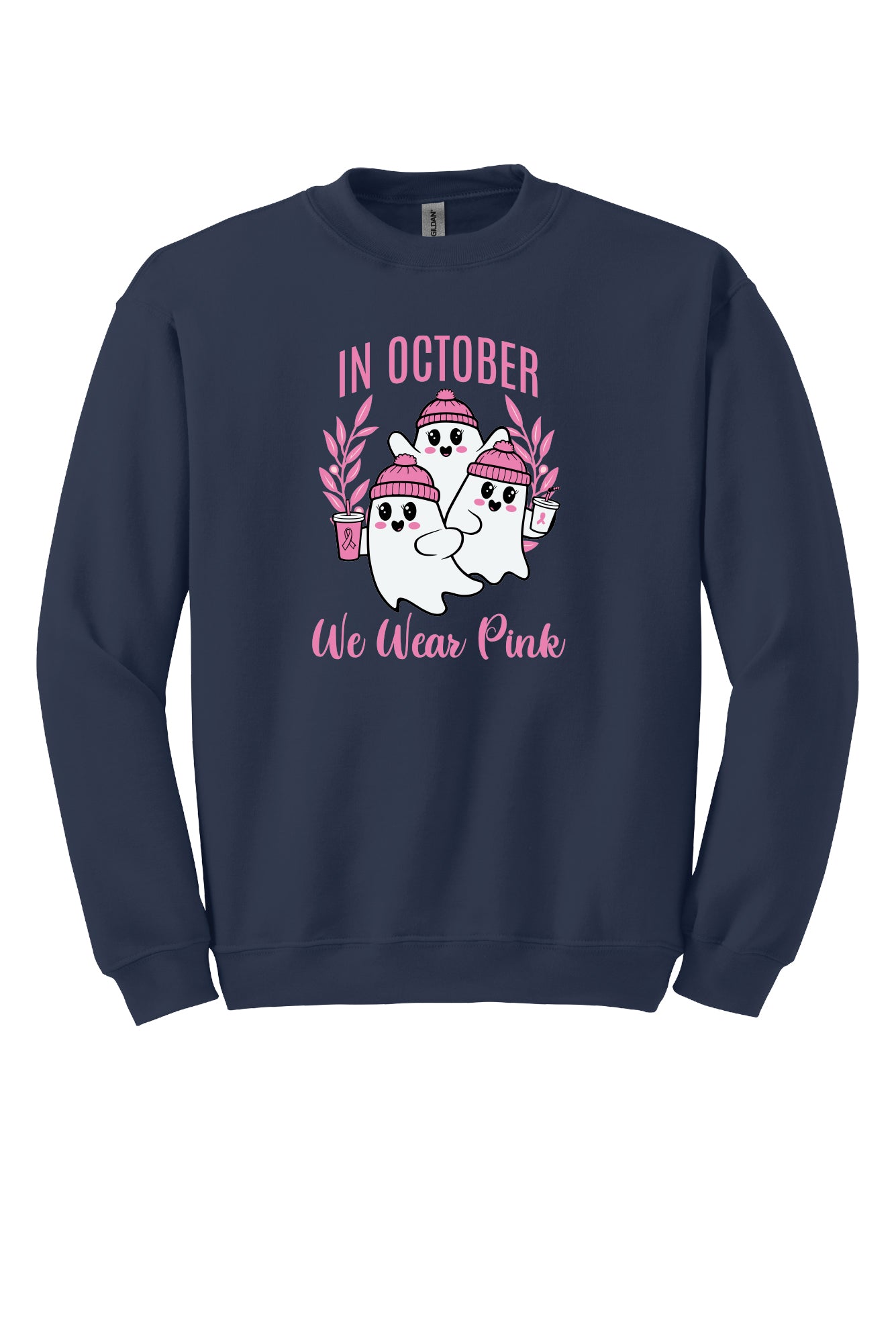 Halloween Wear Pink Crewneck Sweatshirt