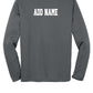 Notre Dame Basketball Sport Tek Competitor Long Sleeve Shirt gray-back