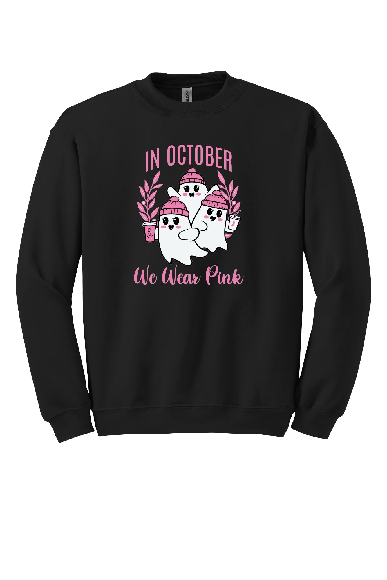 Halloween Wear Pink Crewneck Sweatshirt