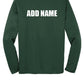 Notre Dame Baseball Sport Tek Competitor Long Sleeve Shirt green, back