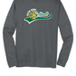 Notre Dame Softball Sport Tek Competitor Long Sleeve Shirt (Youth) gray, front