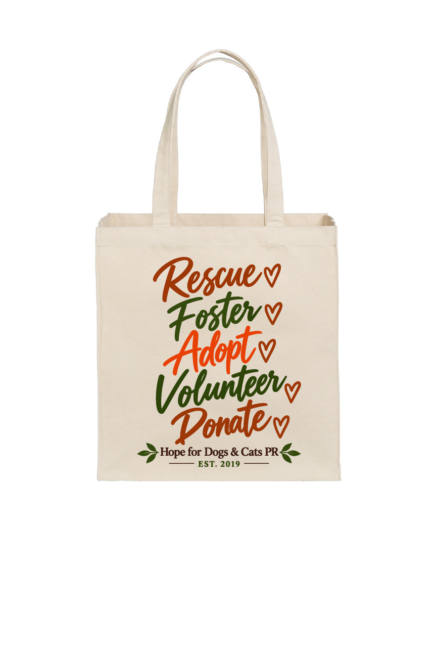Hope for Dogs and Cats PR Over-The-Shoulder Tote