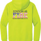 Hoodie safety green back