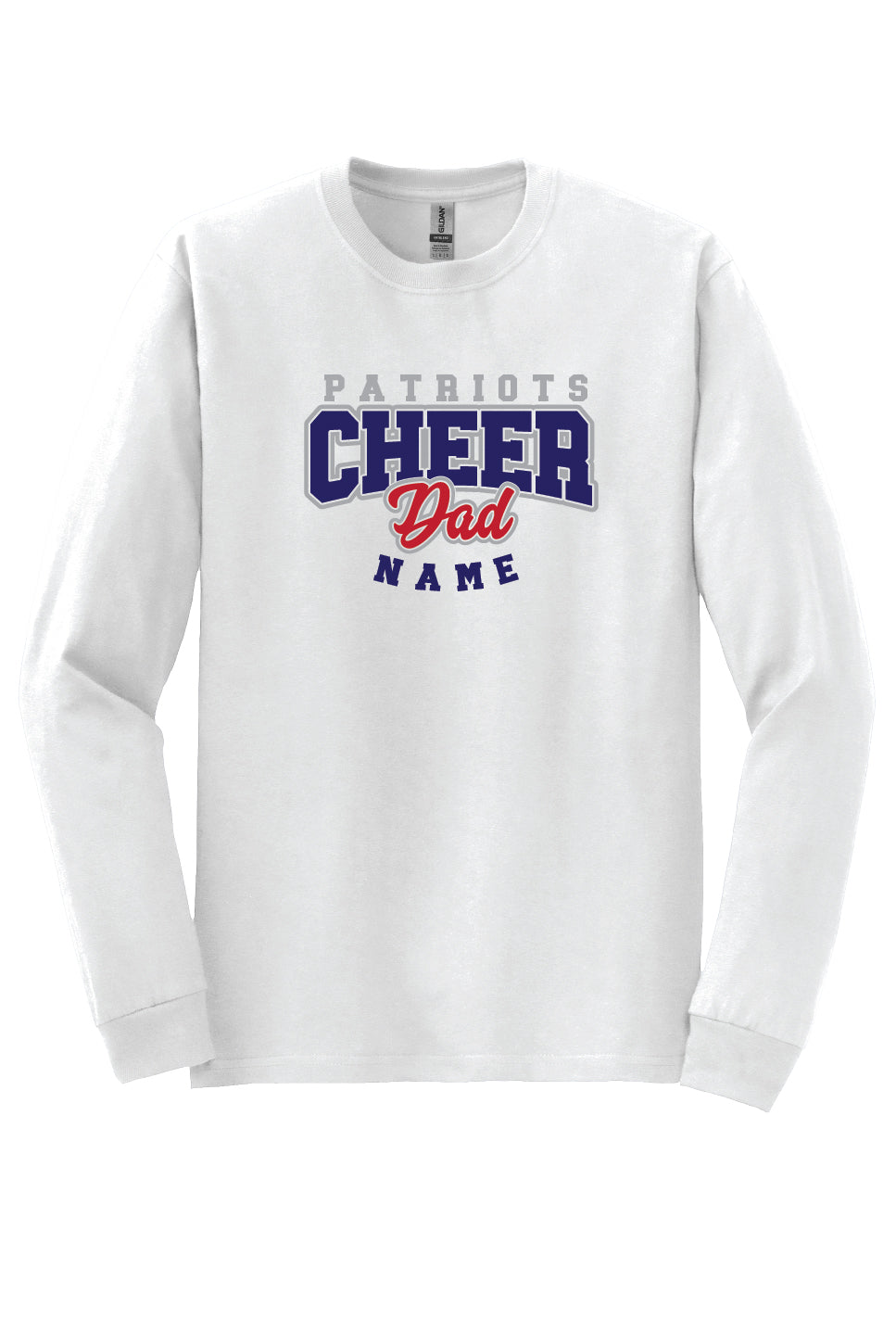 Personalized Patriots Cheer Dad Apparel