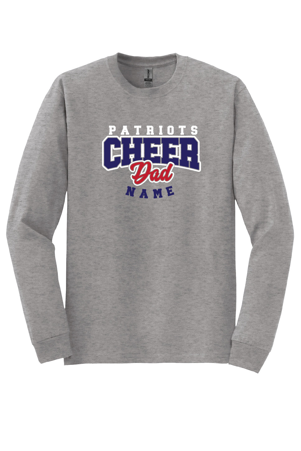 Personalized Patriots Cheer Dad Apparel