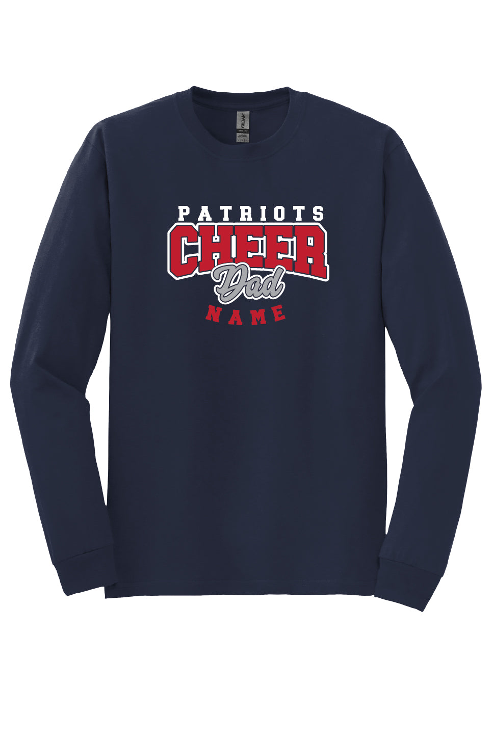 Personalized Patriots Cheer Dad Apparel